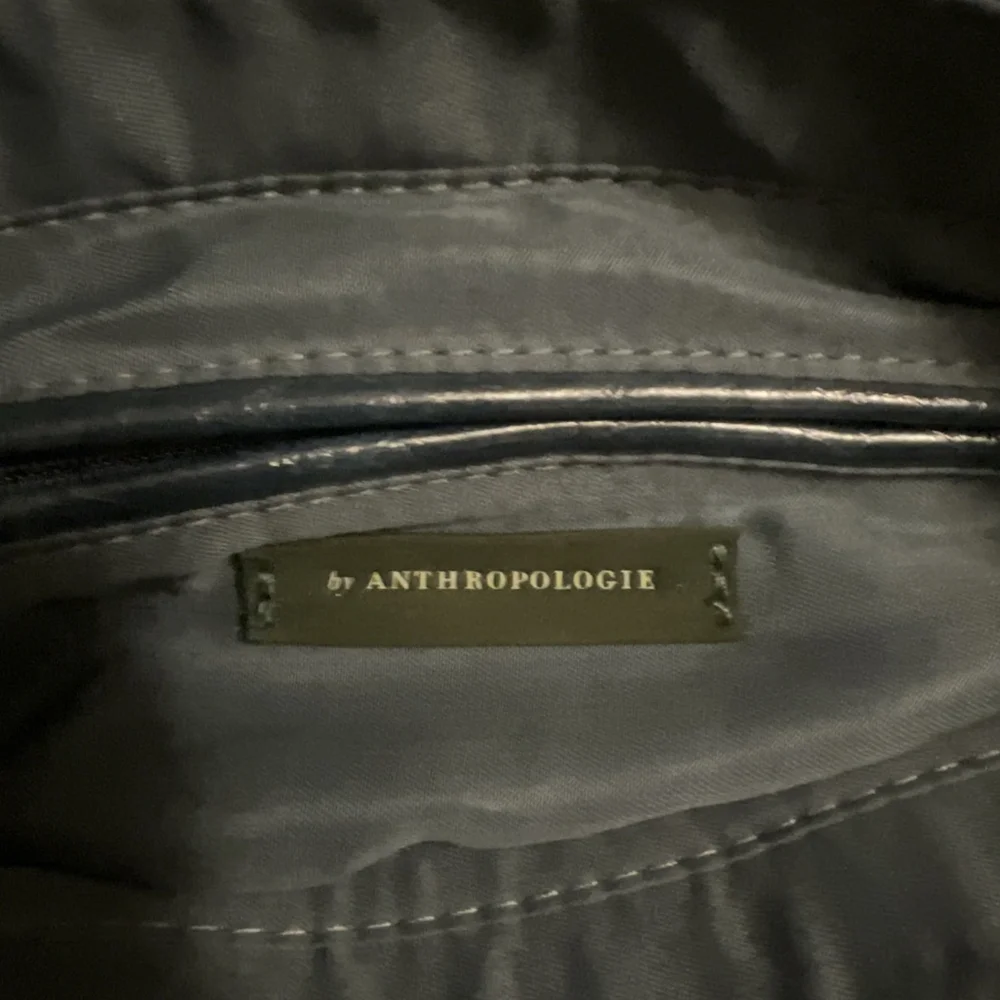 Anthropologie Suede Rope Strap Shoulder Bag | Slate Blue | Vintage Y2K Boho Bag